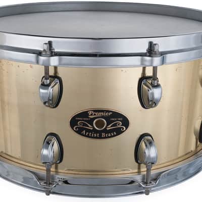 Used Premier Artist Brass 6.5x14 Snare Drum image 1