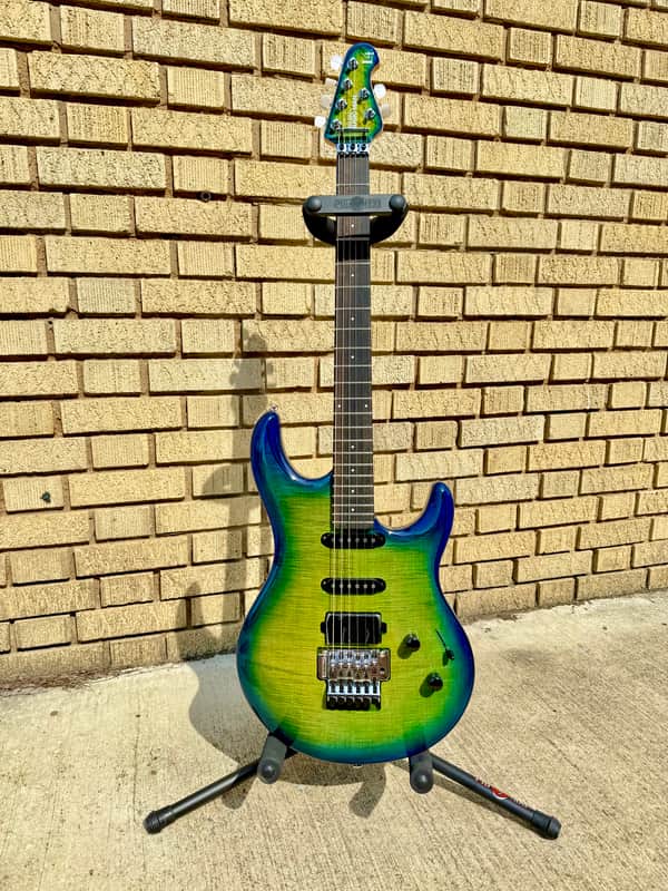 Ernie Ball Music Man Luke 4 BFR HSS 2025 - Green Tide image 1