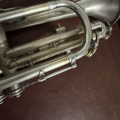 Pan American/Conn Model 58A Bb Cornet SN 135651 (Silver plated) image 8