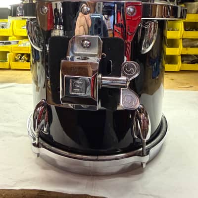 Slingerland Nashville Studio king 90s Gloss black wrap 10x10 tom Nice Cond! image 20