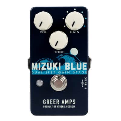 Greer Amps Mizuki Blue Dual JFET Gain Stage Overdrive Effect Pedal image 1
