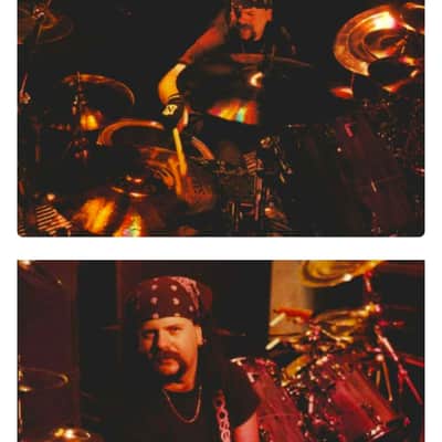 VINNIE PAUL'S PROTOTYPE Golf Ball Snare Drum Hammered Steel DDrum Custom Pantera Drummer Artist Owned Vinnie Paul Home Recording Studio Memorabilia Dime Dimebag Darrell image 17