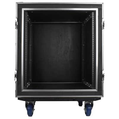 Odyssey FZS12W 12U Shock Mount Rack Flight Case with Wheels image 6
