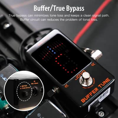 JOYO Buffer & Tuner Guitar Pedal, ±1 Cent Accuracy with LED Display & Analog Buffer Circuit, DC Output, True Bypass (Buffer Tune JF-19) image 3