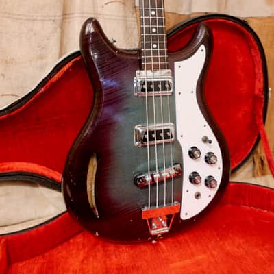 Kustom K-200 Bass Guitar 1969 - Wineburst image 8