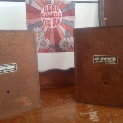 Vintage Advance Air Suspension Audio System Wood Speakers image 8