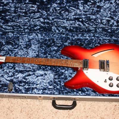 Left Handed Rickenbacker 330 2012 Fireglo image 4