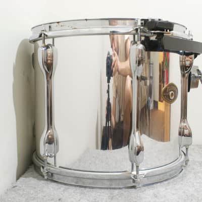 Tama Rockstar 10" x 13" Rack Tom w/ Floating Mount Japan Mirrored Chrome image 2