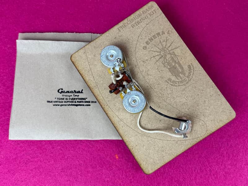 General Vintage Tone 50’s Prewired Harness Electronics for Precision Bass ®️ Phone book capacitor - 50’s Wiring image 1