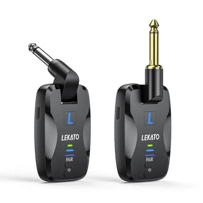LEKATO 2.4GHz 18 Channels Wireless Guitar Transmitter Receiver Audio System image 9