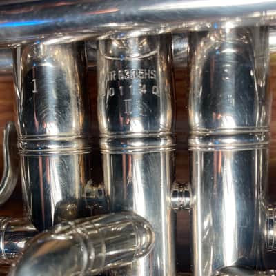 Rare Yamaha 6335HS MKII Bb Trumpet Silver image 3