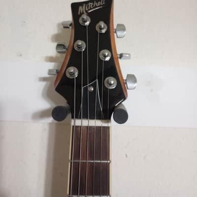 Mitchell MS470 Mahogany Body Electric Guitar Widow Black Burst image 4