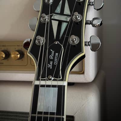 Gibson Custom Shop Les Paul Custom EB/CH seltenes Exemplar mit Chrome Hardware! 2007 - Ebony with Chrome Hardware image 4