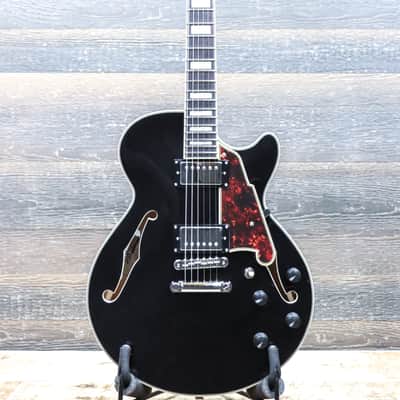 D'Angelico Premier SS Black Flake Laminated Maple Body Electric Guitar w/Bag image 2