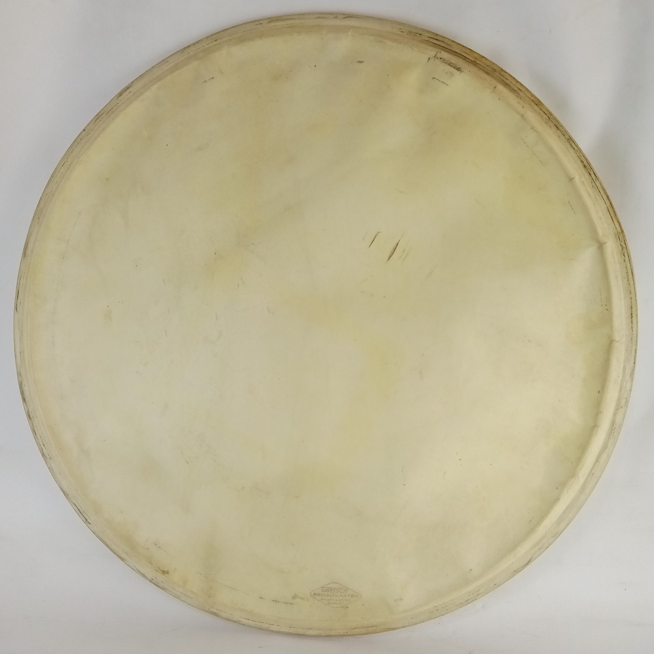 Gretsch 20"Calf Skin Bass Drum Head Broadkaster Professional Quality Vintage 50s — main photograph