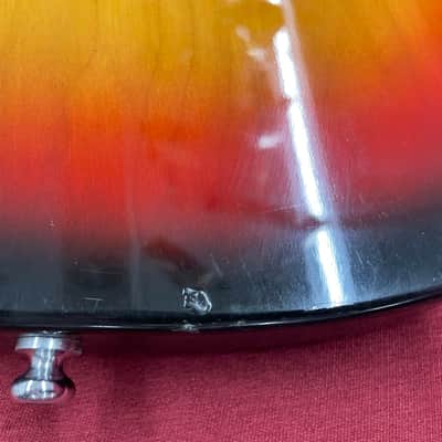 Teisco Style 2 Pickup Vintage Japanese Bass - Tobacco Sunburst image 23