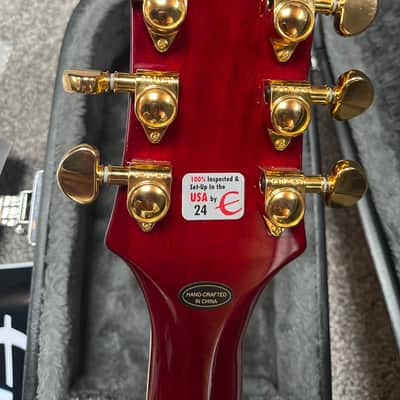 Epiphone Alex Lifeson Signature Les Paul Custom Axcess 2023 - Present Ruby image 10
