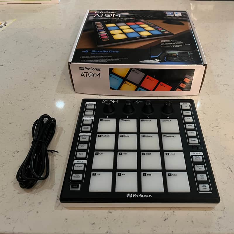 PreSonus ATOM USB 2.0 Pad Controller 2018 - 2019 - Black image 1