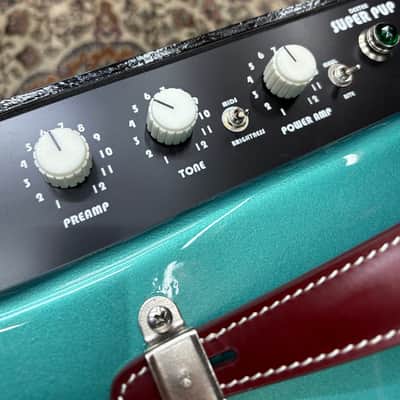Dexter Amps Super Pup 6L6 2026 - Antique Pelham Blue Nitrocellulose Lacquer image 4