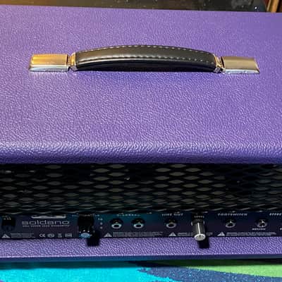 Soldano SLO-30 Custom Shop 2-Channel 30 Watt Guitar Amp Head In Purple Tolex image 3