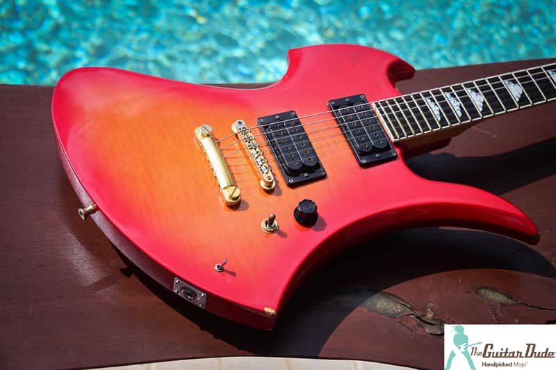 1990’s Fernandes Burny MG-85 - “Hide X” Model - Made In Japan - B.C. Rich Mockingbird Copy image 1