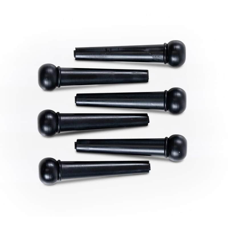 Taylor Guitar Bridge Pins - Black Plastic - 6pc image 1