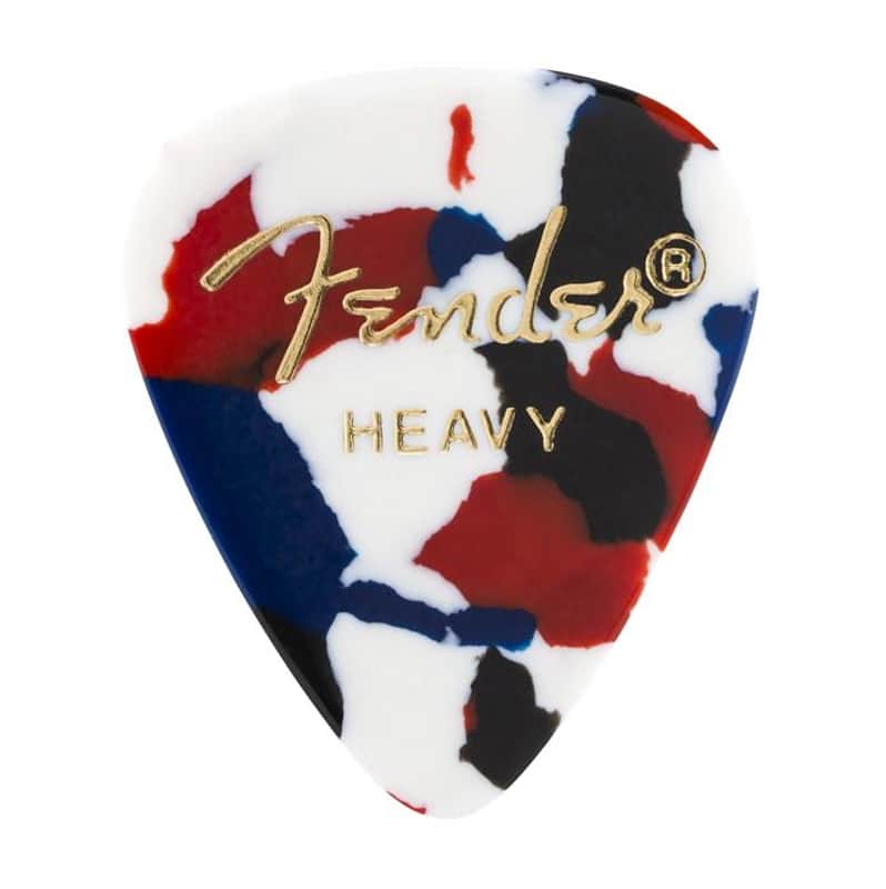 Fender 351 Shape Heavy 12 Pack Picks - Confetti image 1