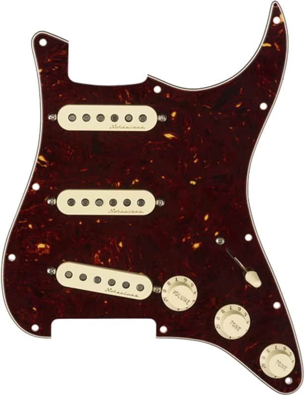 Genuine FENDER Pre-Wired VINTAGE NOISELESS Loaded Strat 11-Hole Shell Pickguard image 1