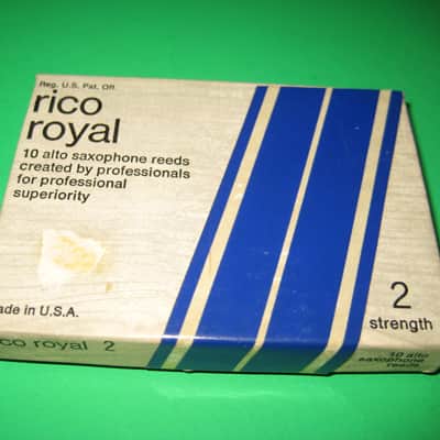 Rico Royal # 2 Alto Sax Reeds....8 Reeds in Box image 1