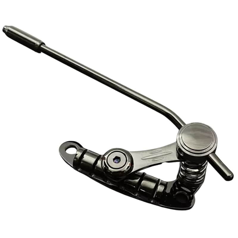 Black Les T-REM II Tremolo System – Vibrato Bridge for Custom 6-String Electric Guitars, Stop Tail Fit image 1