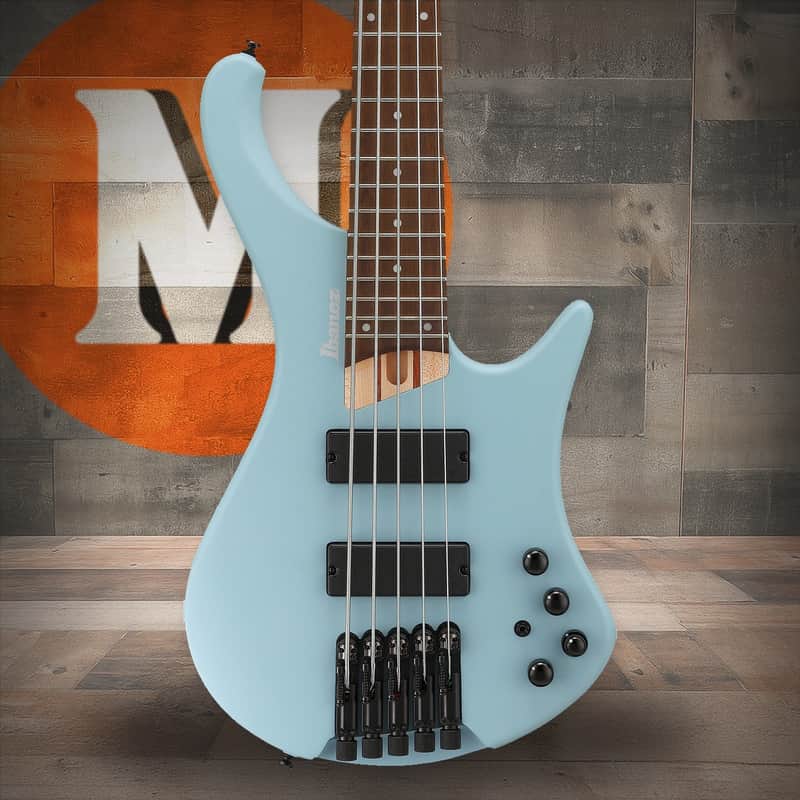Ibanez EHB Ergonomic Headless Bass 5 String - Purist Blue Matte (EHB605PRM) image 1
