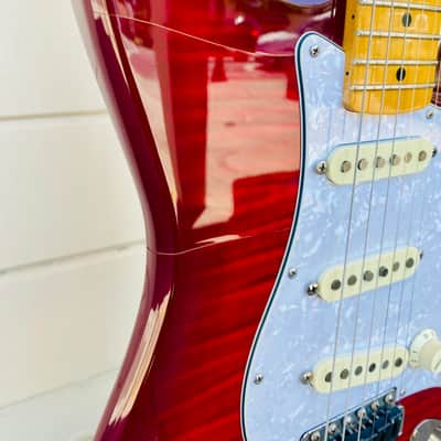 FENDER 50'S STRATOCASTER REISSUE CPF ELECTRIC GUITAR W/ CASE - 1993 image 4