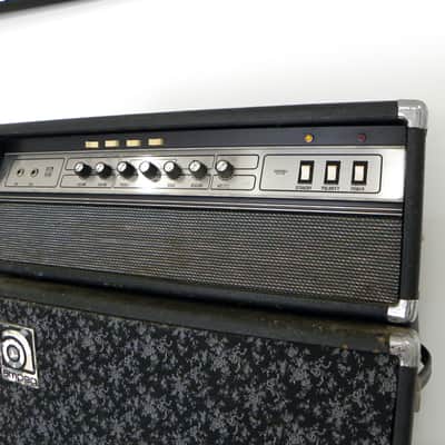Vintage Ampeg V-4 Guitar 100 watt Tube Amp Head and Original 4x12" cabinet. 1976-1979 image 4