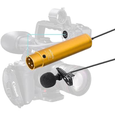 Movo Photo LV-6 Pro Grade XLR Omnidirectional Lavalier Condenser Microphone image 4