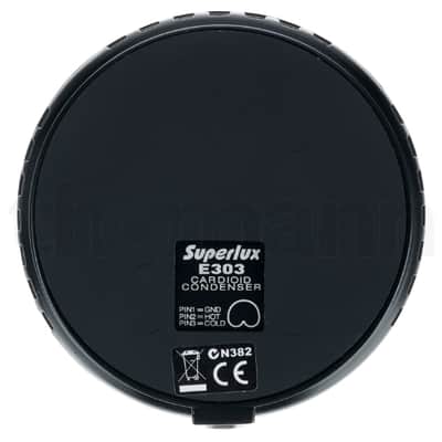 Superlux E303B Uni-Directional Cardioid Condenser Boundary Microphone - BLACK image 5