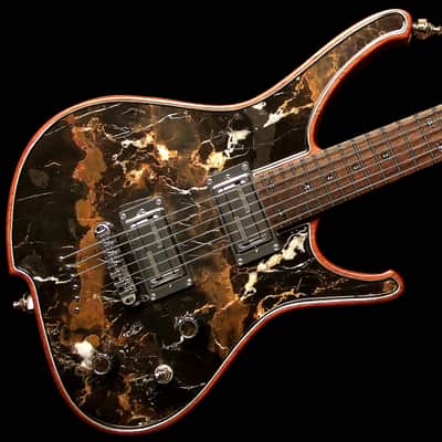 Collectors! Masterbuilt Nemesis with top made of real Black & Gold Marble. Pure artwork and sound image 3