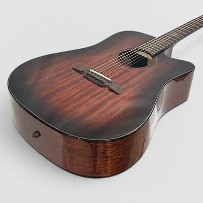 Alvarez MD66CE Mahogany Dreadnought Acoustic-Electric Guitar - Natural image 12