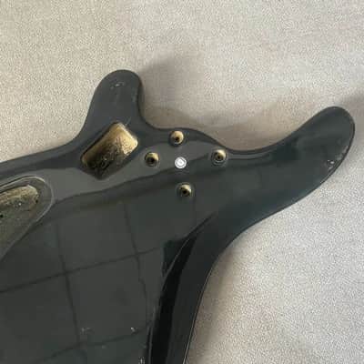 Black 6 String Bass Guitar Basswood Body image 7
