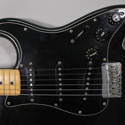 1979 Fender Hardtail Stratocaster Black w/OHSC image 18