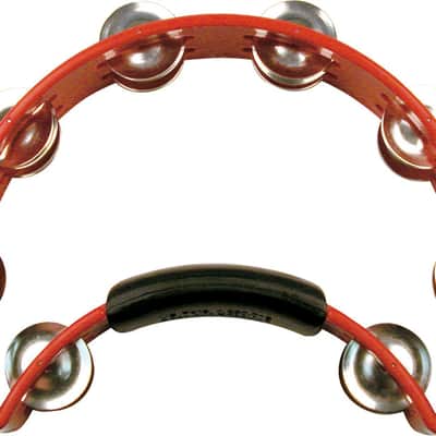 RhythmTech Standard Tambourine with Nickel Jingles - Red image 2