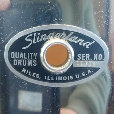 Slingerland 16x16"Chrome Over Wood Floor Tom Magnum Vintage 3ply Maple Drum 1970 image 2