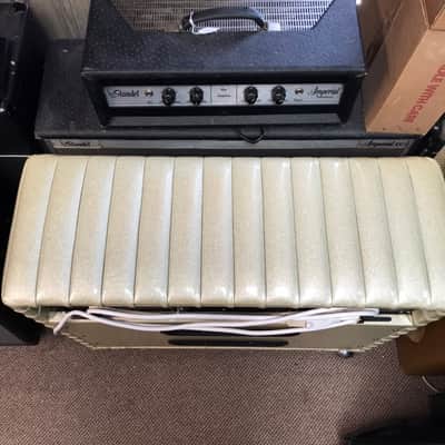 Kustom K-100 2 x 12" Combo Amp 1970's Champagne Sparkle Tuck and Roll image 2