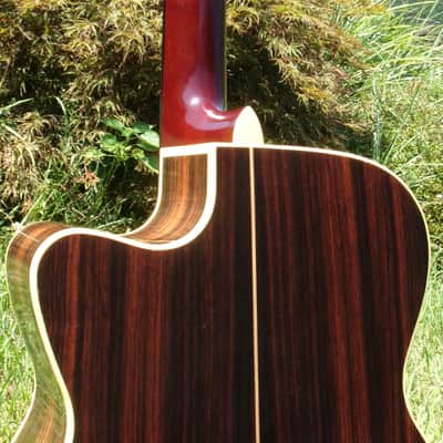 2009 Yairi WY-1 Bob Weir Model, Electric Acoustic Guitar with cutaway professional grade Natural+K Yairi Had Case plus more extras image 8