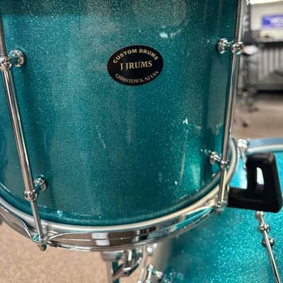 JJRums 3 Piece Drum Set Sizes In Description - Aqua Sparkle image 5