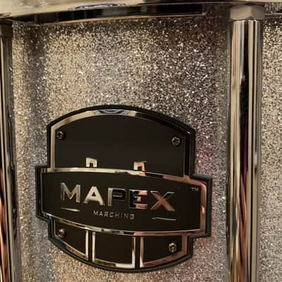 ~WOW!~ Mapex Quantum Mark II Classic 12x14 Marching Snare Drum in Silver Diamond Dazzle (Rm 4) image 10