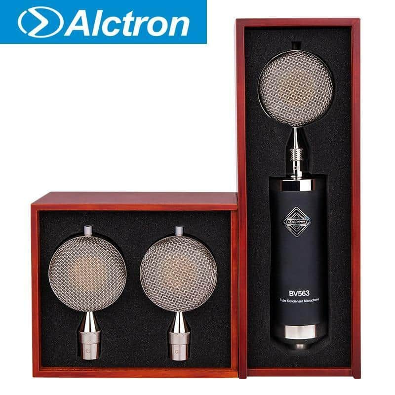 Alctron BV563  Multi-pattern, Multi-capsule tube Condenser Microphone, case, shockmount, transformer output image 1