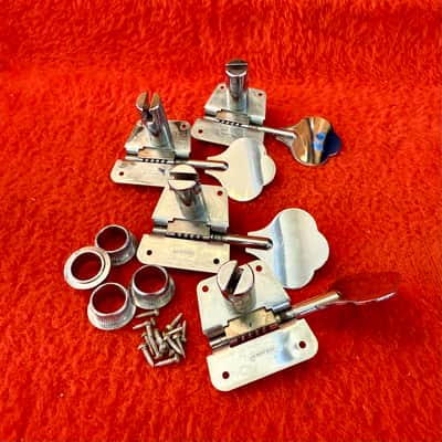 Fender Precision Jazz Bass tuners 1970’s - Chrome Schaller original vintage USA image 2