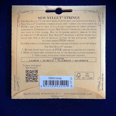 Aquila 6-String Tenor Ukulele Strings (New Nylgut) image 2