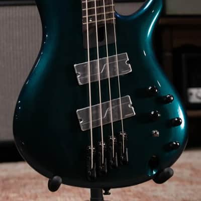Ibanez Bass Workshop SRMS720BCM 4-String Multi-Scale Bass Guitar - Blue Chameleon image 3