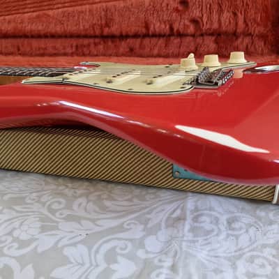 1962 Fender Stratocaster Fiesta Red '60s American Strat Electric Guitar image 8